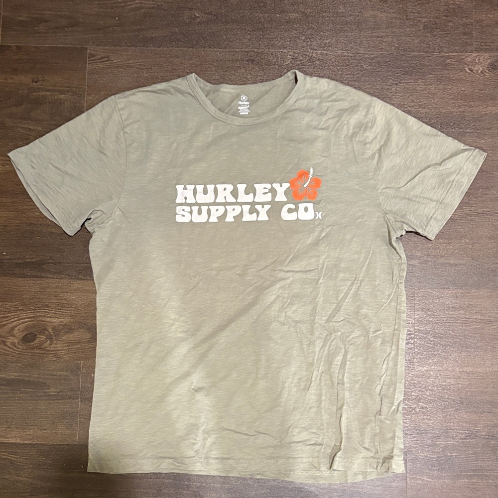 Hurley Men's Olive Graphic Tee